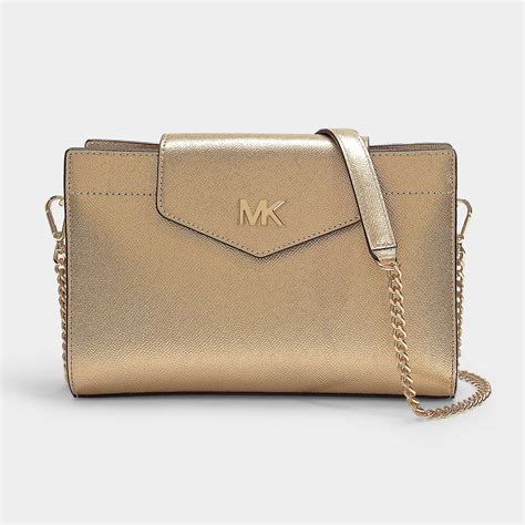 michael kors nude and gold grossbody|Michael Kors gold crossbody.